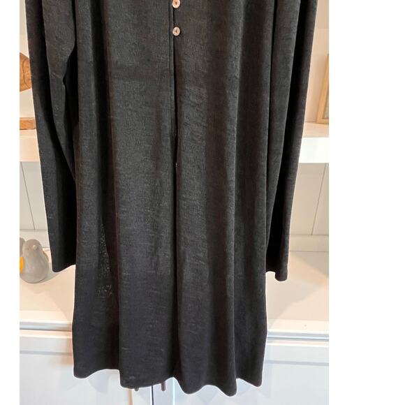 Long Elegant Legs Black Cardigan Plus 24T Tall Lightweight Layering Sweater - Picture 5 of 10